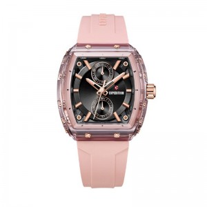 Expedition 6814 Rosegold Black Pink Rubber Lady MFRRGBAPN